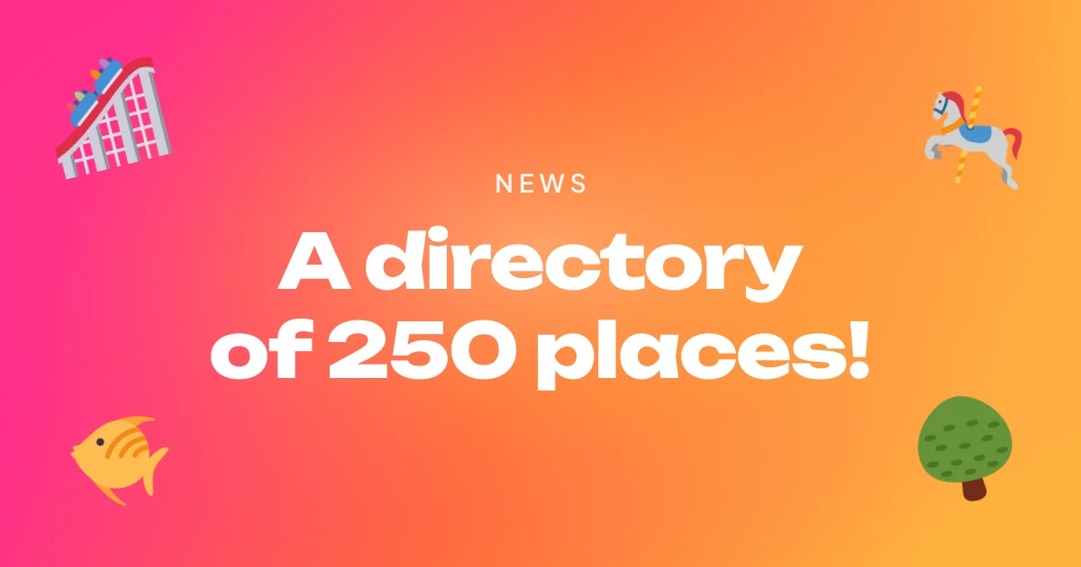 A directory of 250 places!